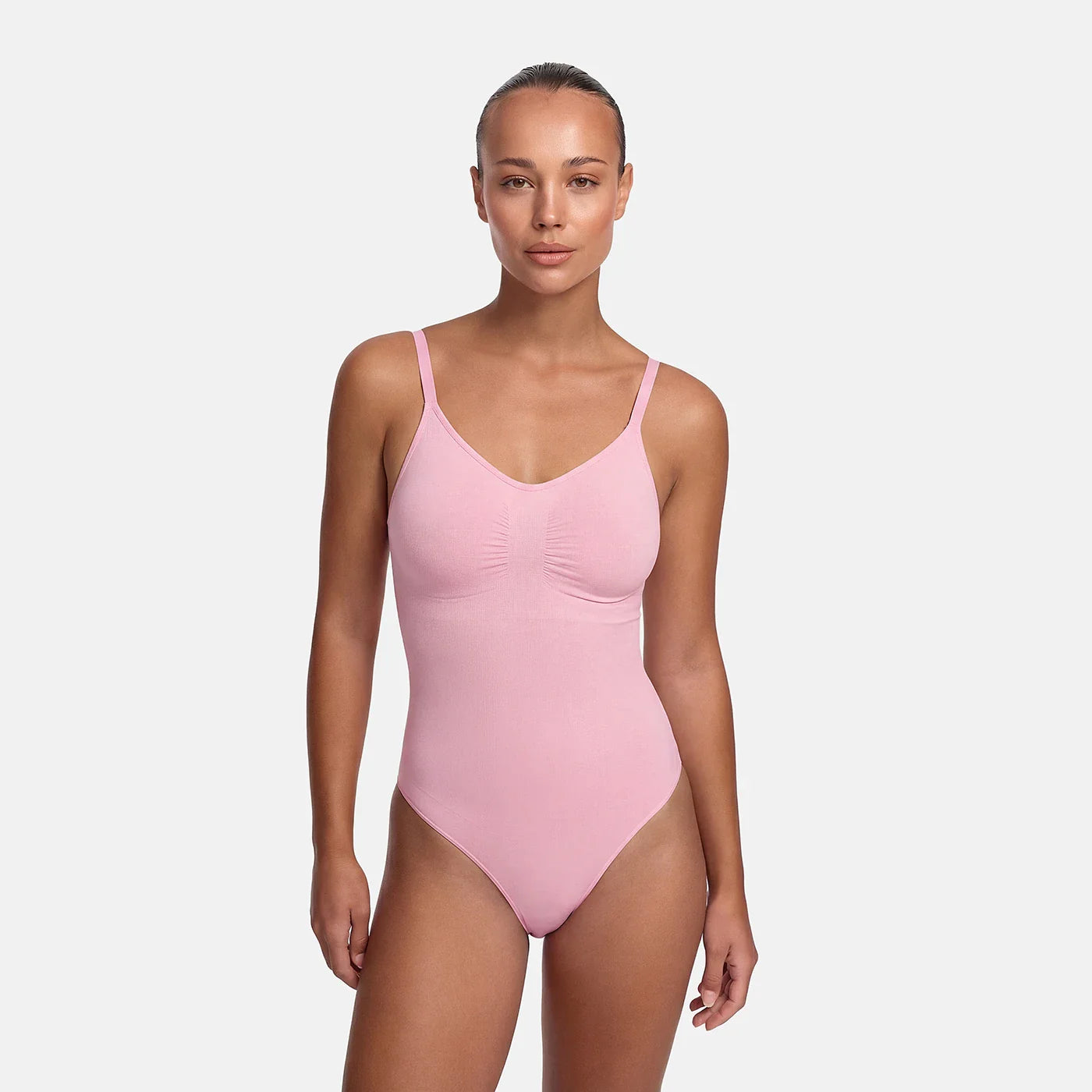 Bodysuit sculpting shapewear with thong