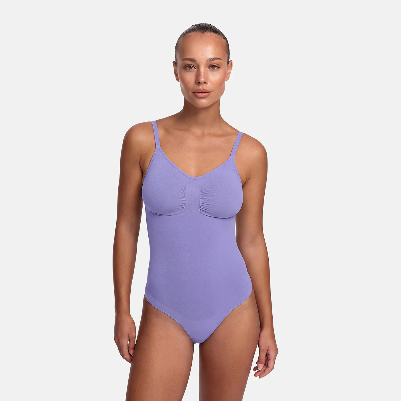 Bodysuit sculpting shapewear with thong