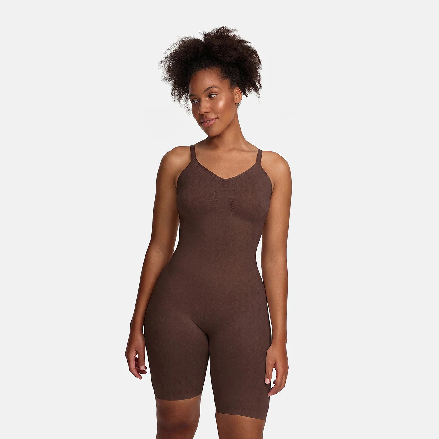 Bodysuit sculpting shapewear with shorts