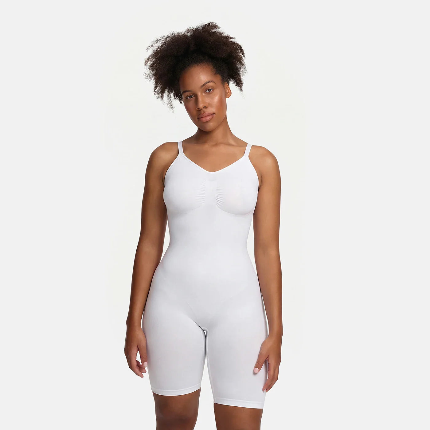 Bodysuit sculpting shapewear with shorts