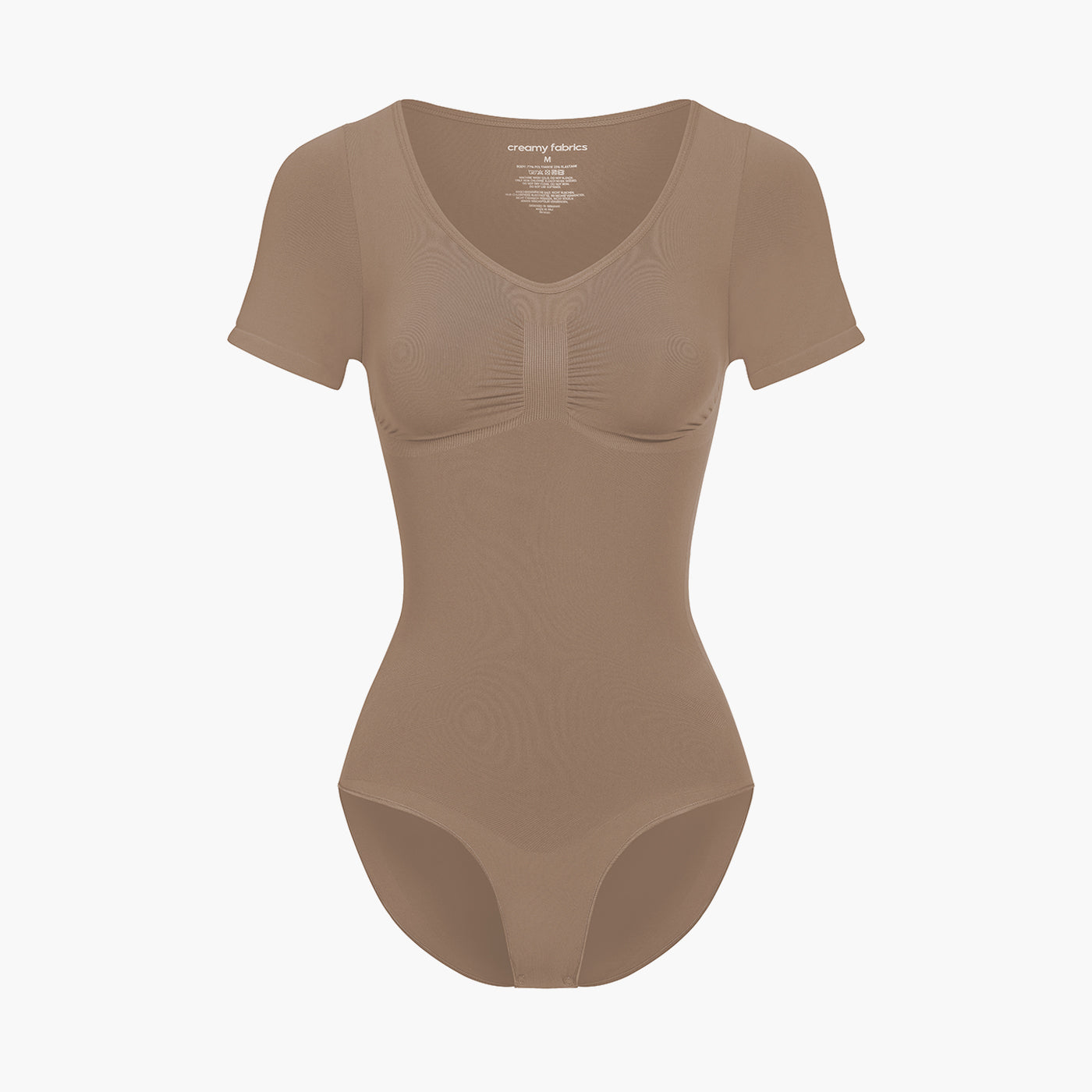 T-shirt bodysuit sculpting shapewear with briefs