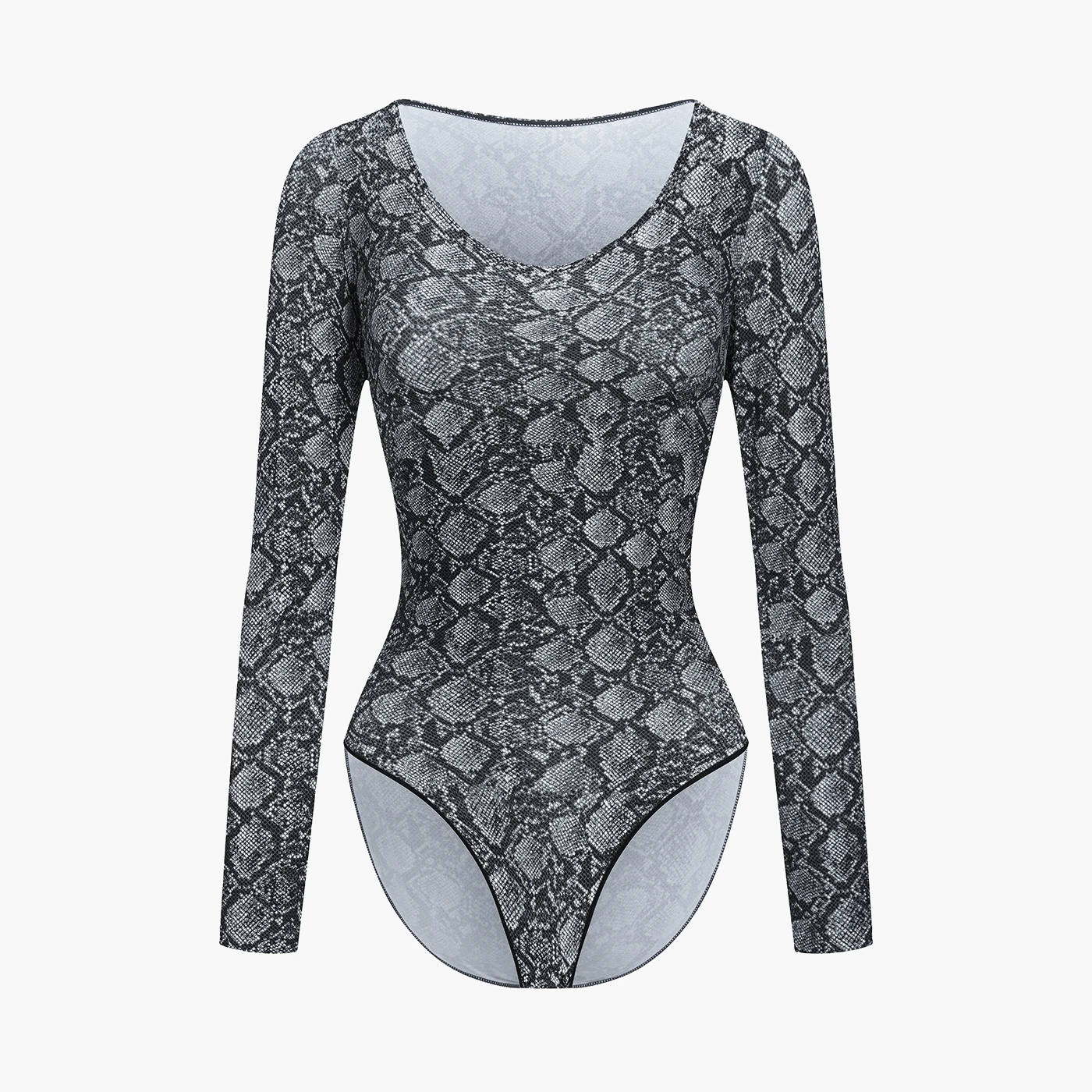 Long-Sleeve Sculpting Bodysuit with Built-In Briefs - Pre-sale