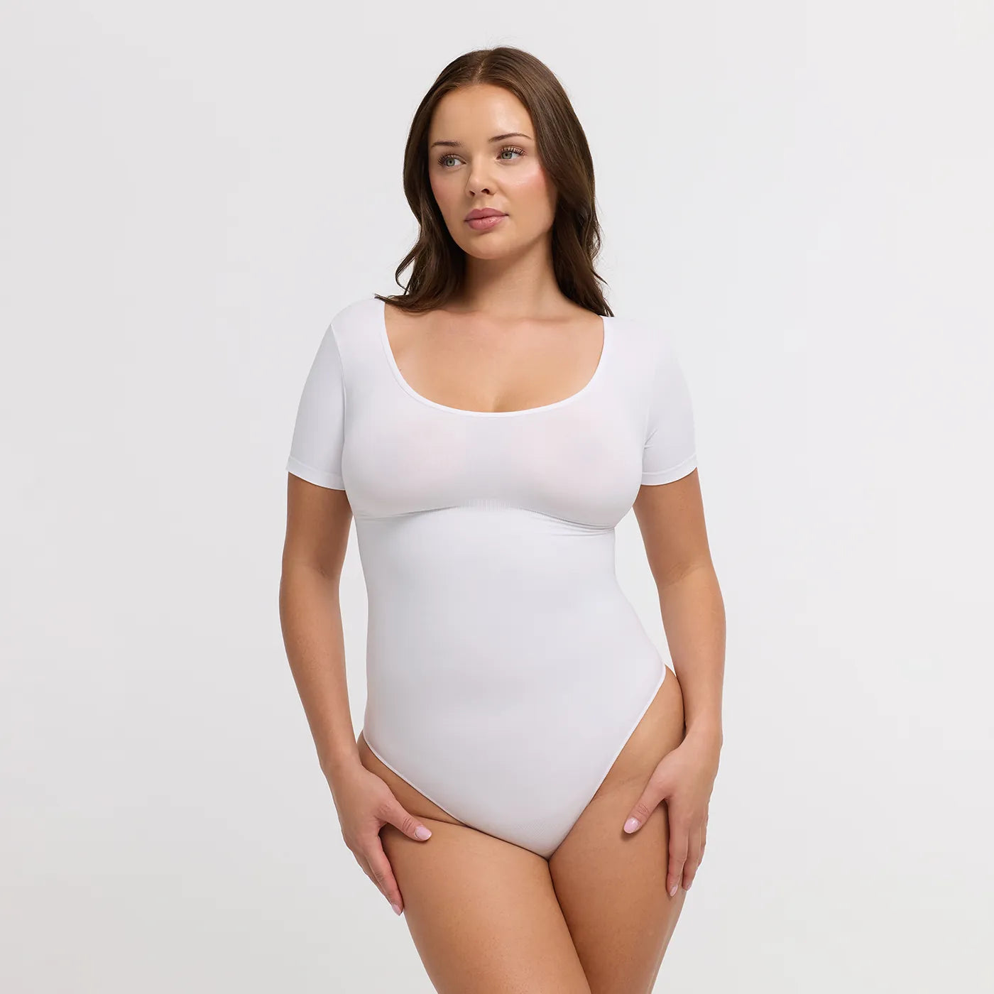 Clean Tshirt Sculpting Bodysuit with String