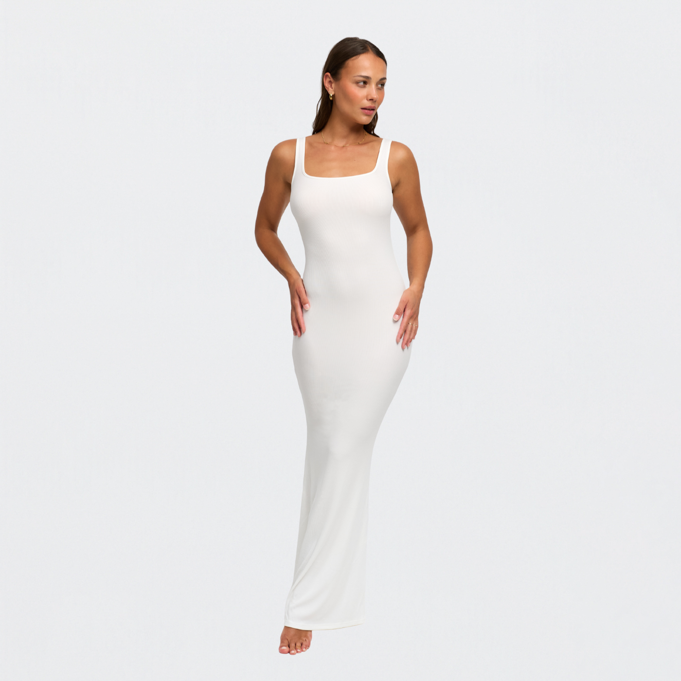 Ribbed Tank Top Maxikleid - Secret Sale