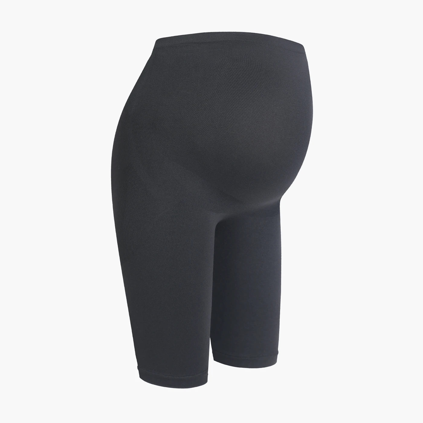 Seamless high-waisted maternity shorts