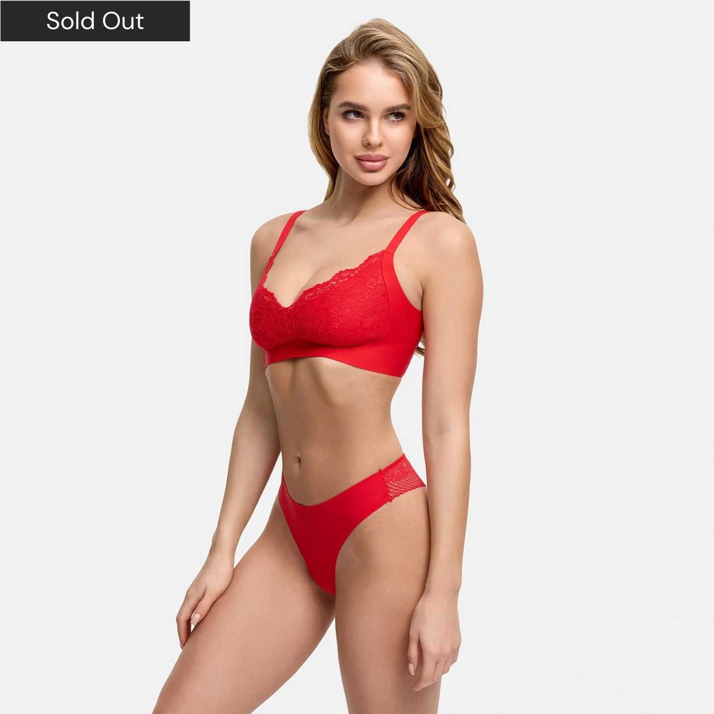 Comfort Push-Up -rintaliivit, pitsi-Sale