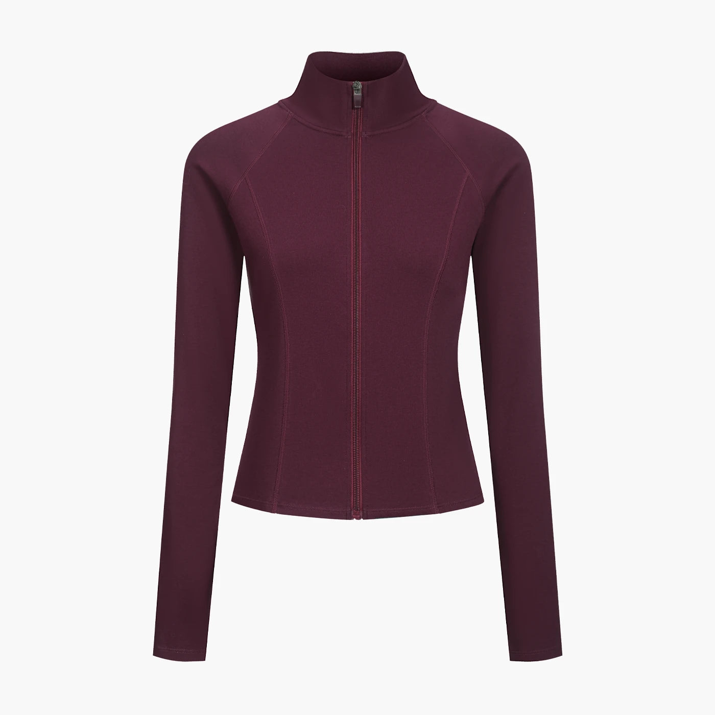 Cotton Body Fitted Zipper Jacke