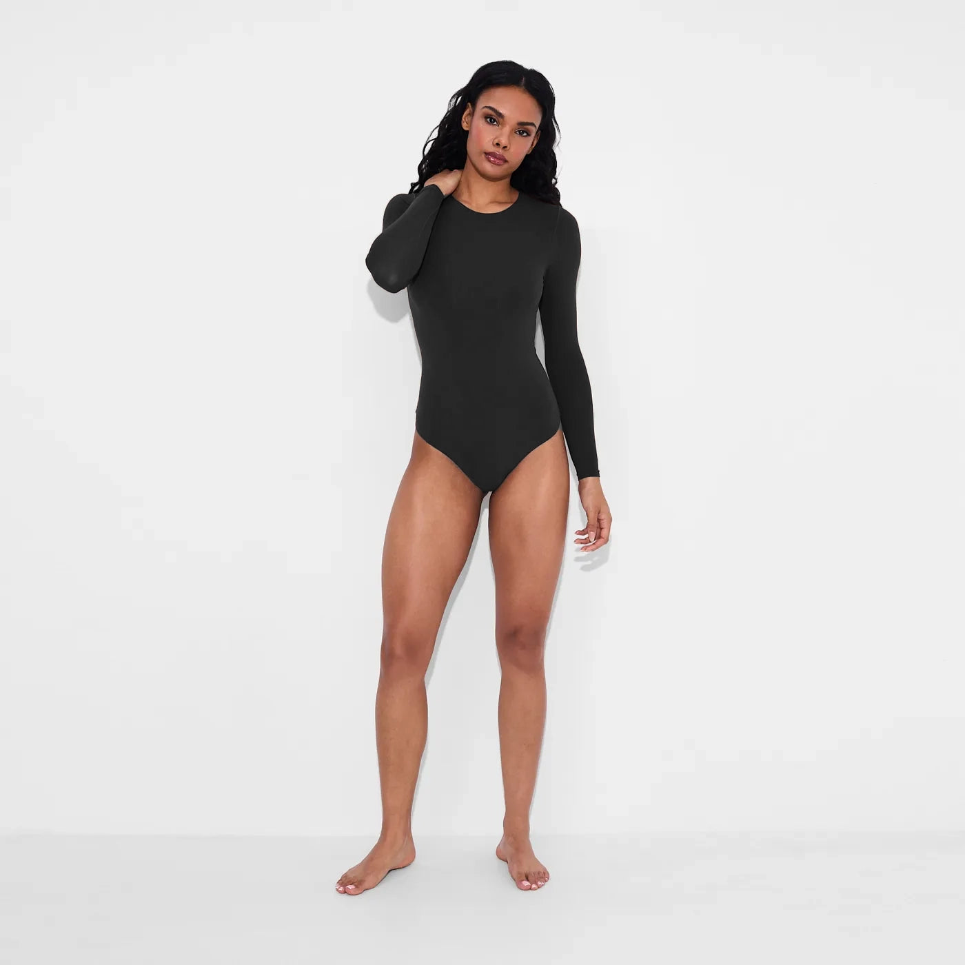 Crew Neck Longsleeve Bodysuit - Secret Sale