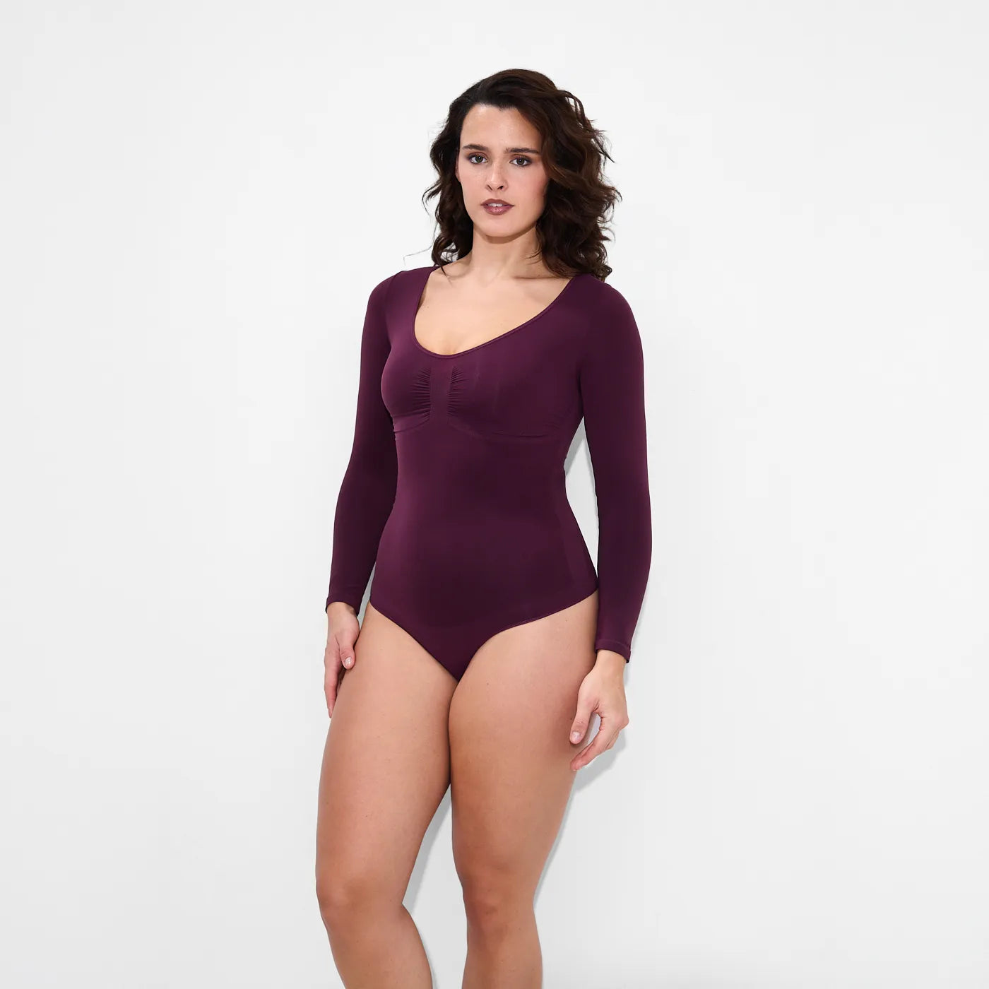 Bodysuit Sculpting Shapewear longsleeve with string