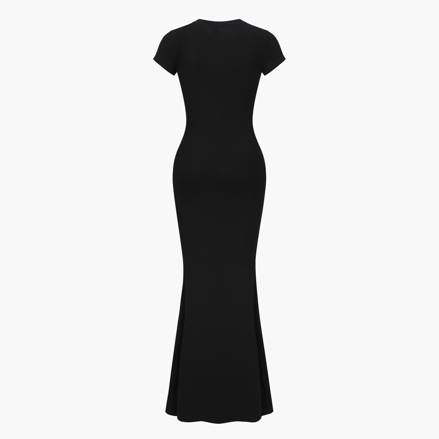 Ribbed T-shirt maxi dress