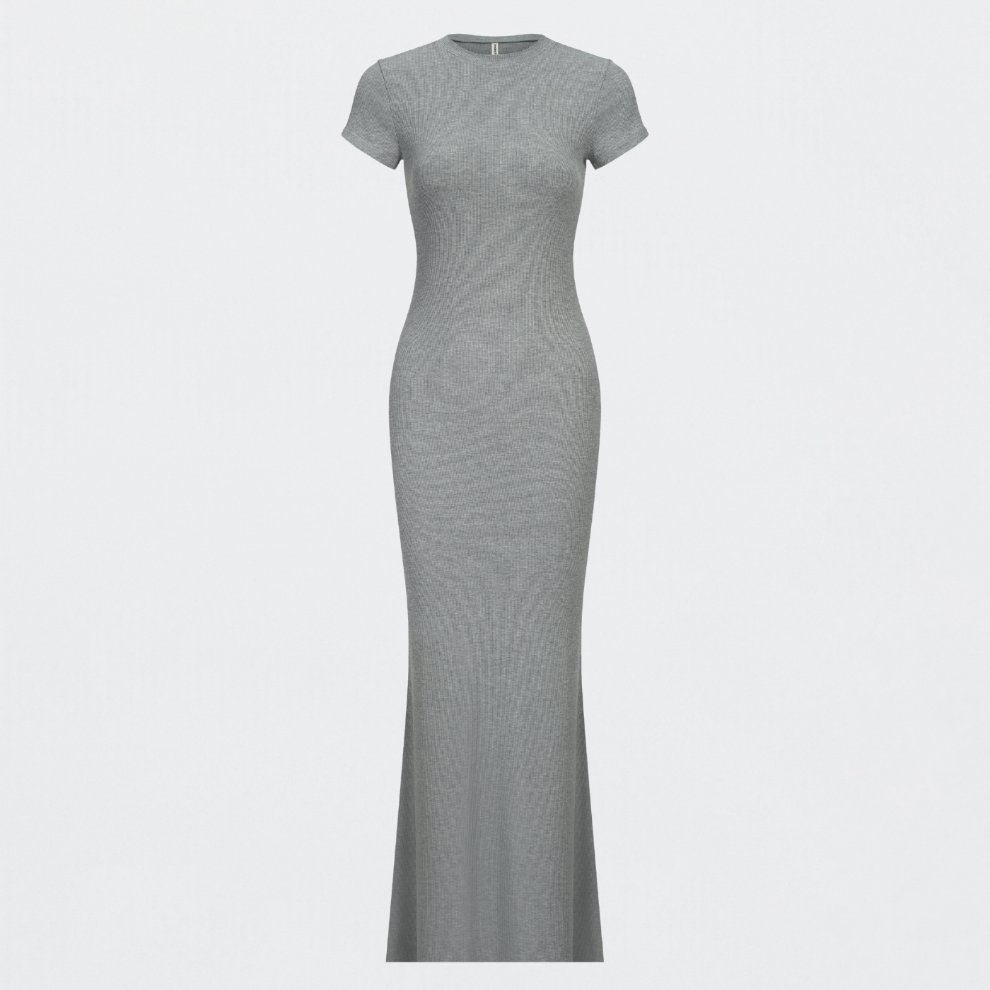 Ribbed T-shirt maxi dress