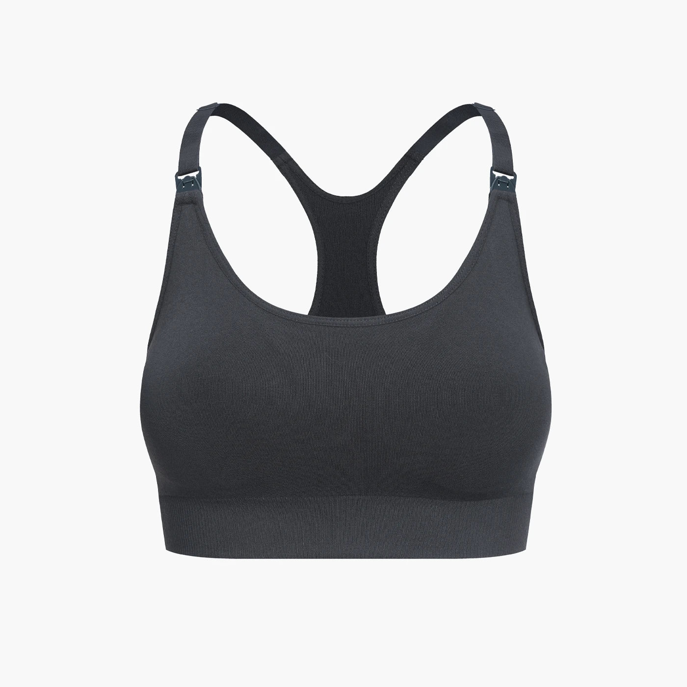 Seamless nursing bra with back support
