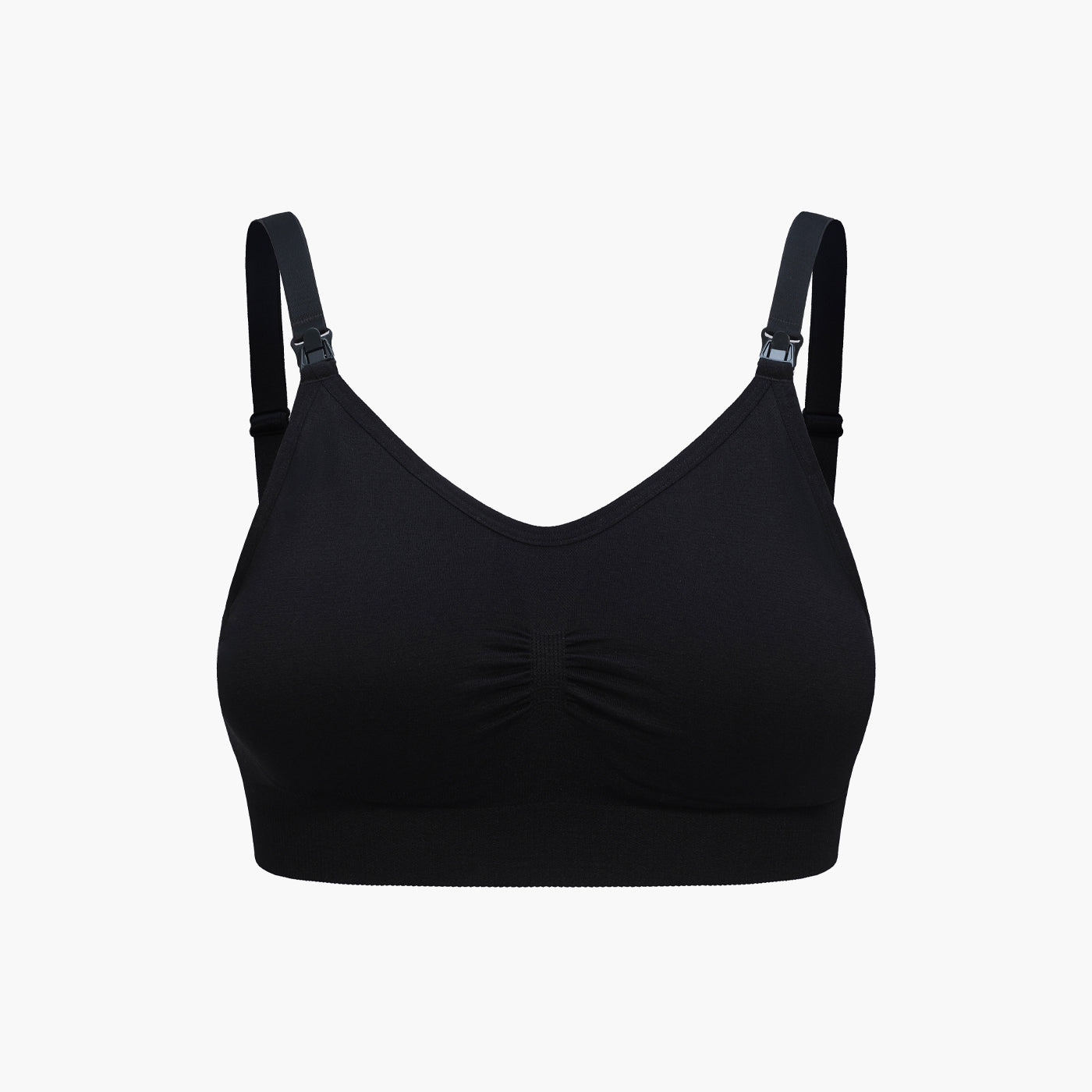 Seamless nursing bra
