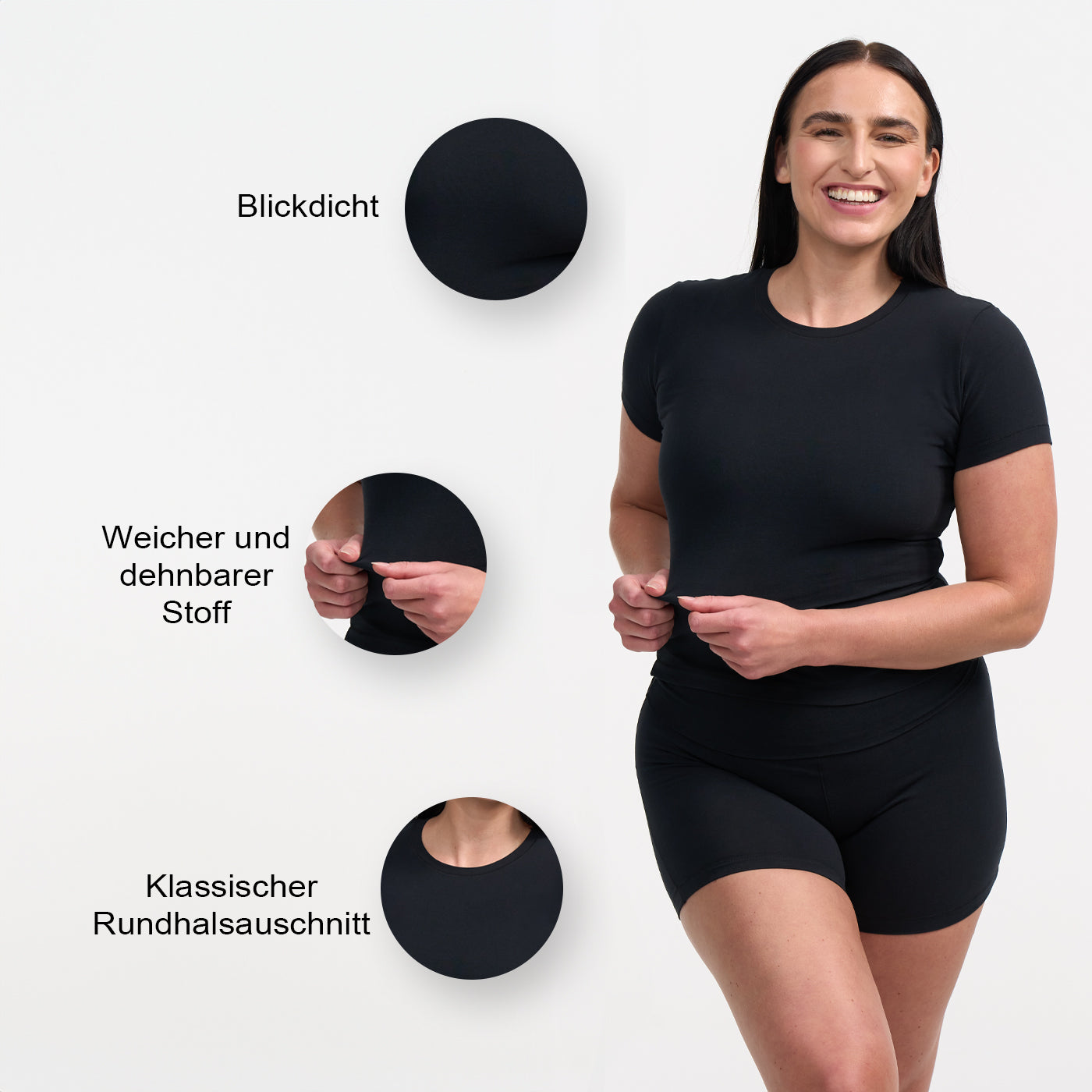 <div>Das Model ist 1,73m groß</div><span></span><div>und trägt Größe L.</div>