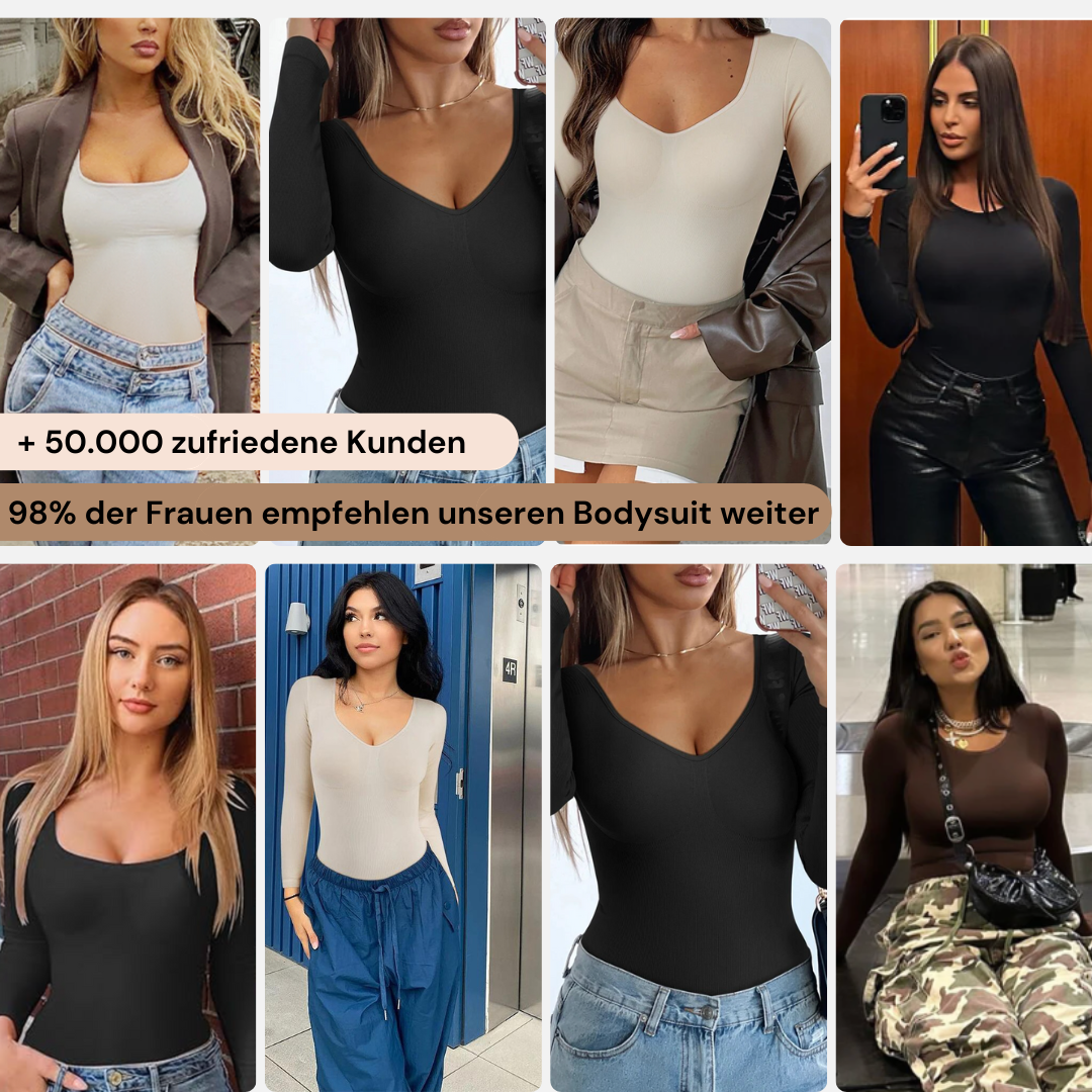 Pitkähihainen body Sculpting Shapewear - muodonmuutosvaatteet