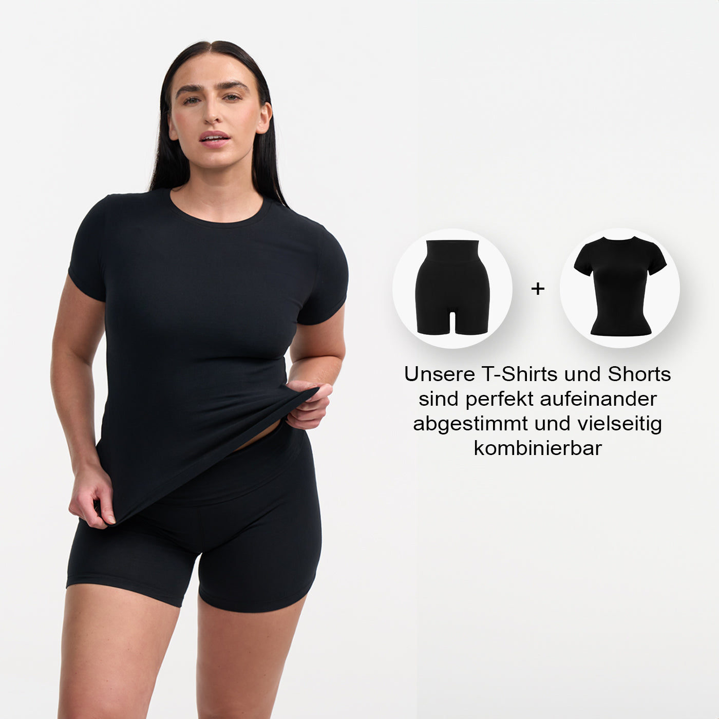 <div>Das Model ist 1,73m groß</div><span></span><div>und trägt Größe L.</div>