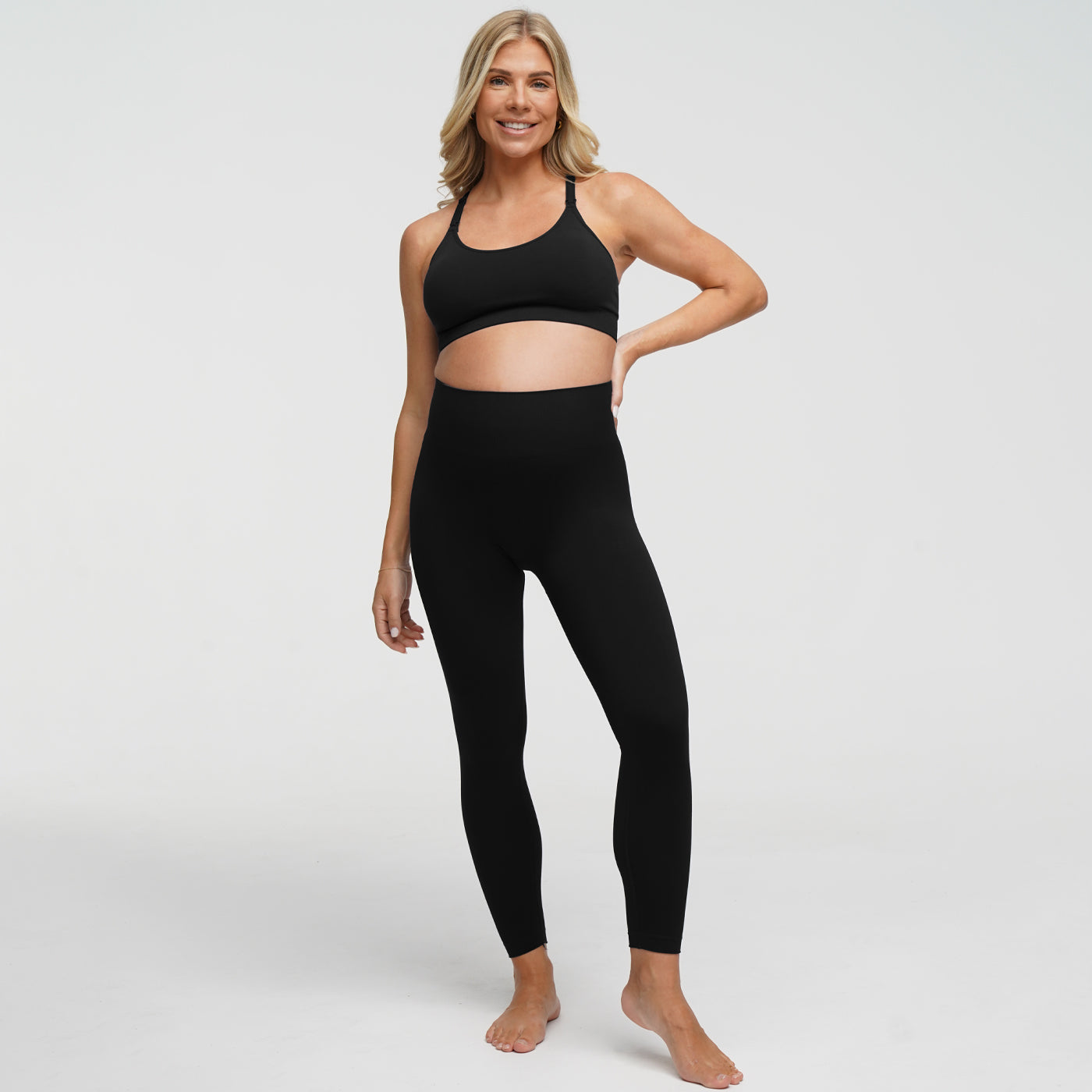 Sömlösa leggings för gravida