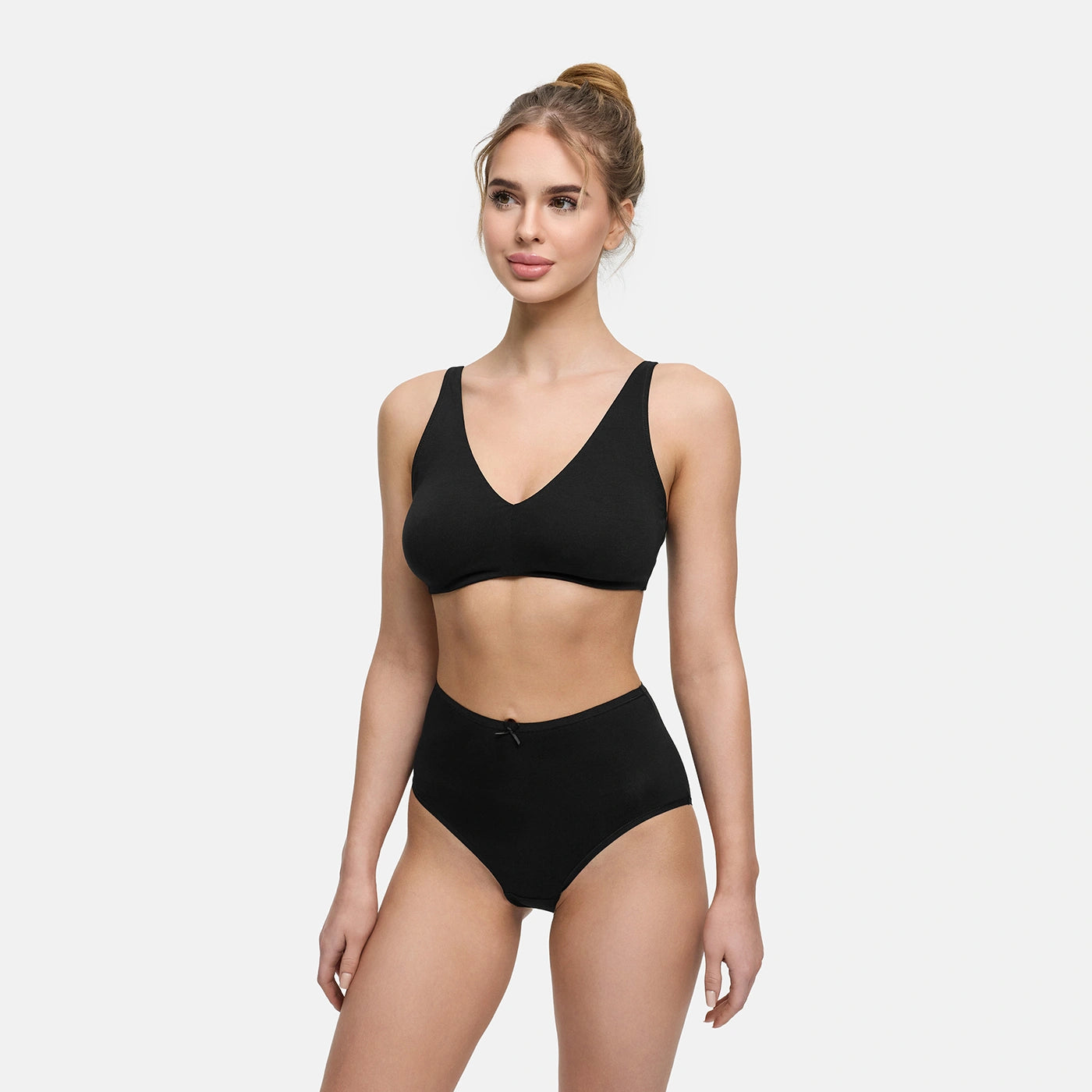 High-Waist Cotton Slip