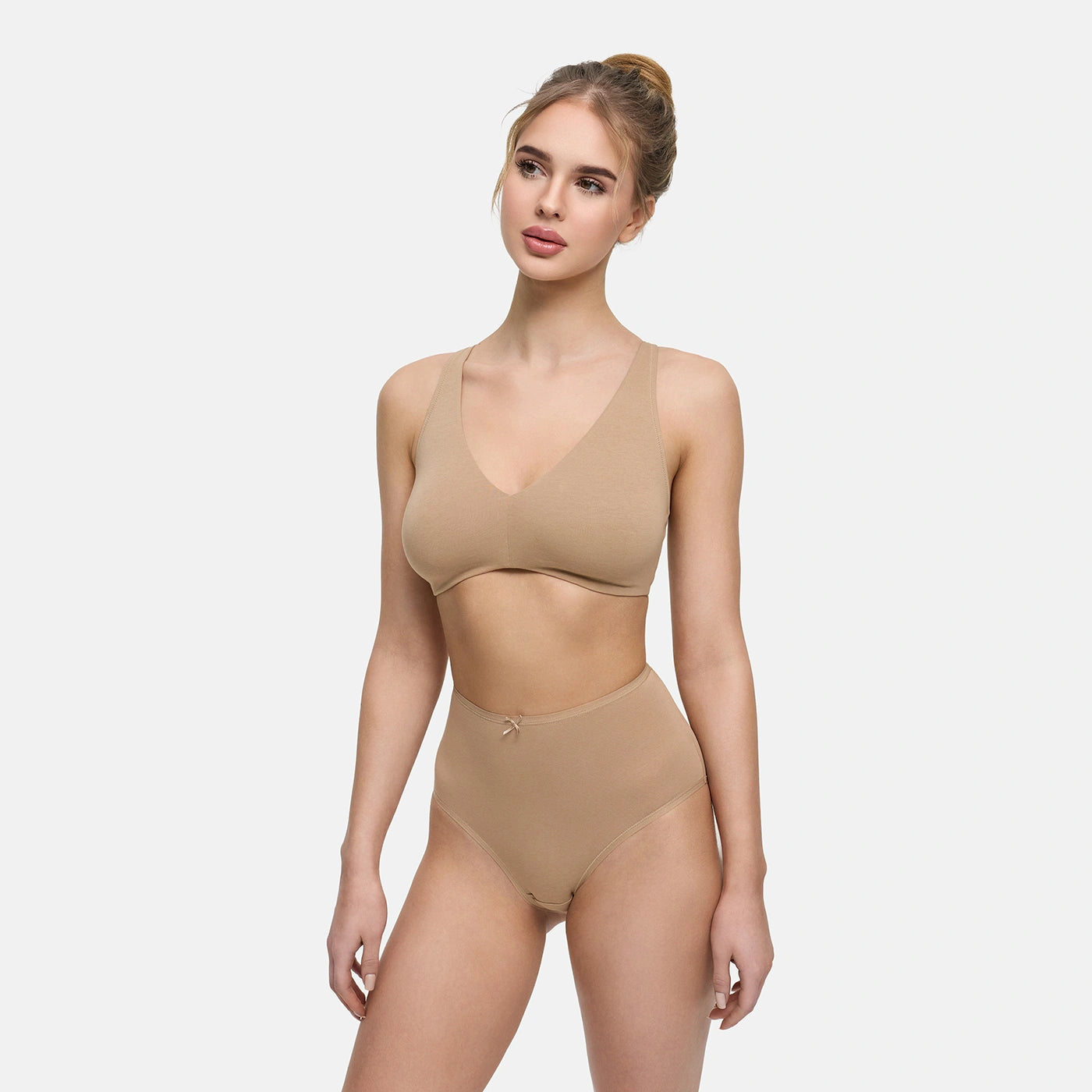 High-Waist Cotton Slip