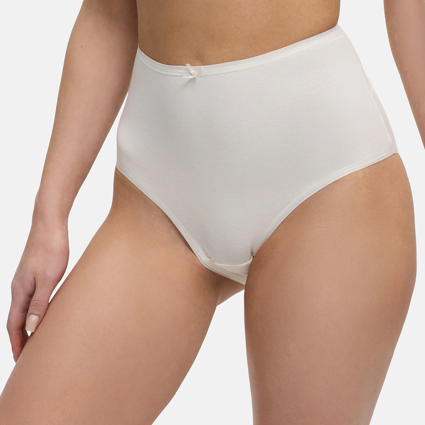 High-Waist Cotton Slip