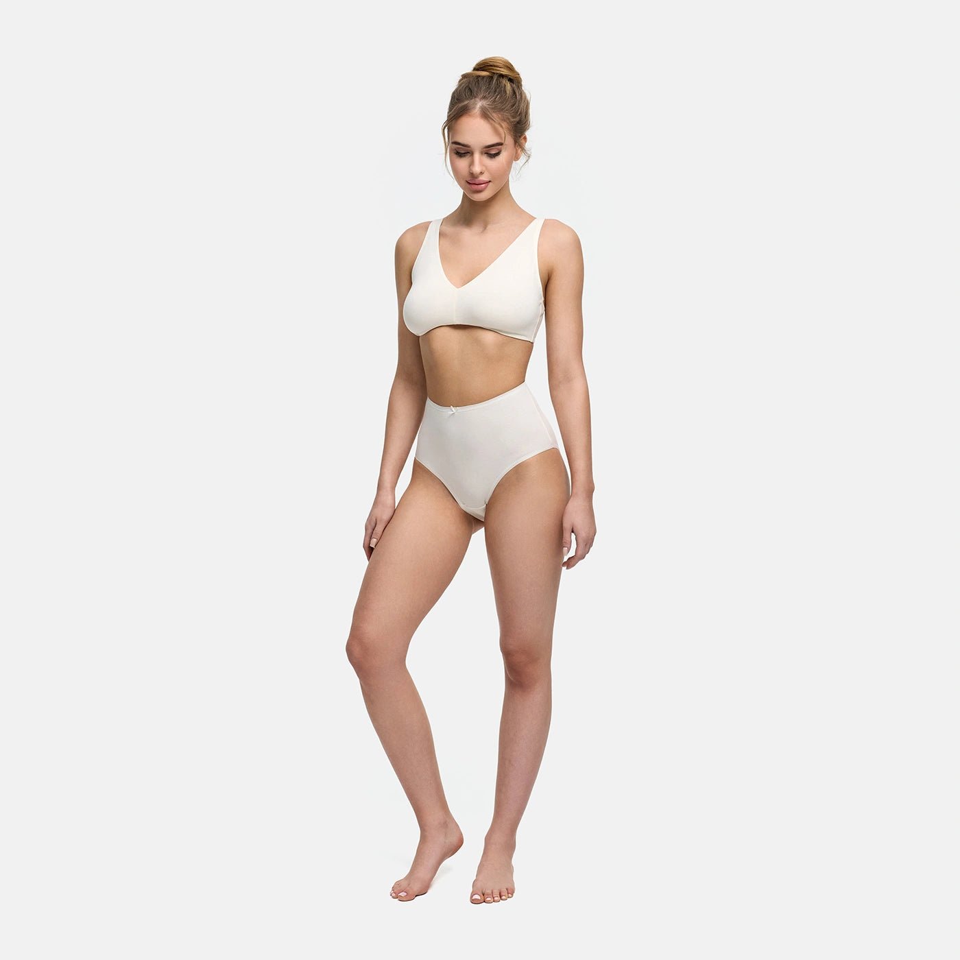 High-Waist Cotton Slip