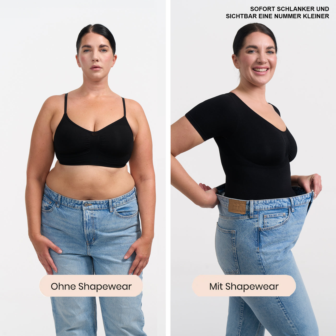 Das Model ist 1,77m groß und trägt Größe 2XL
