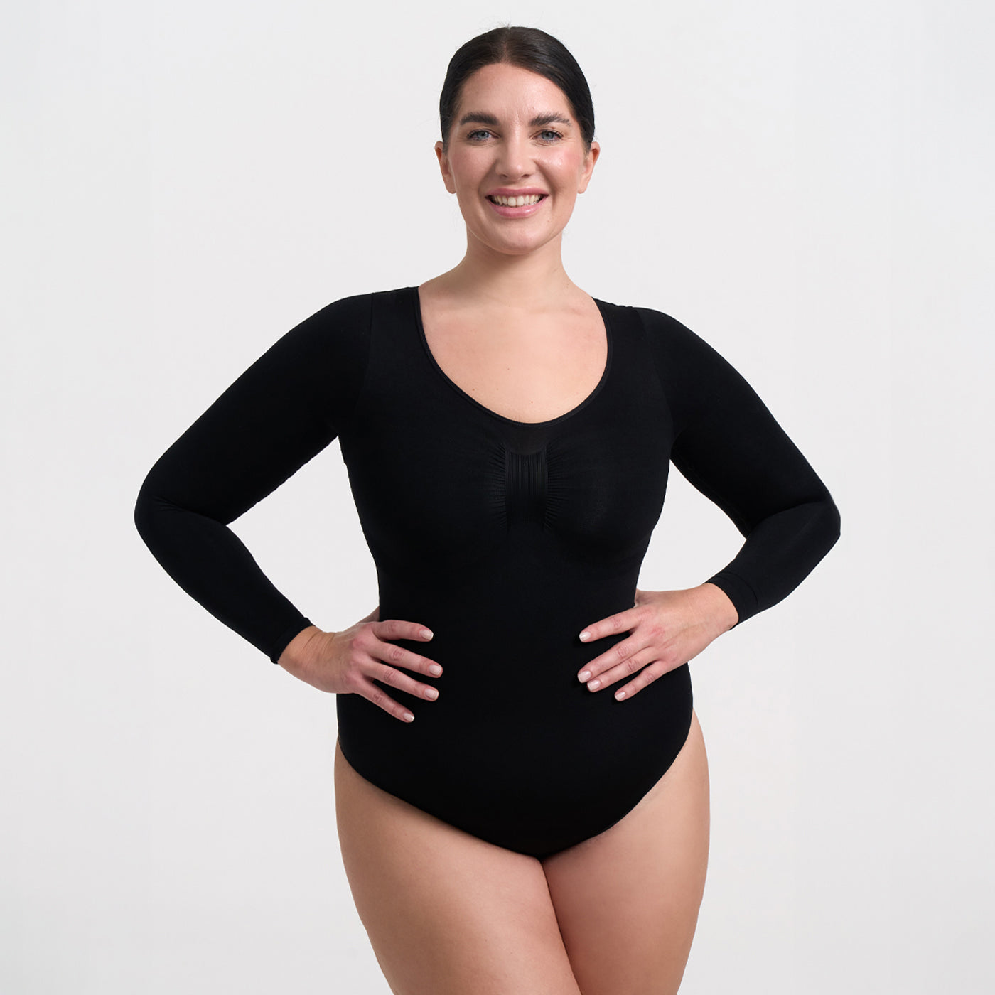 Bodysuit Sculpting Shapewear Longsleeve mit Slip - Medium Shape