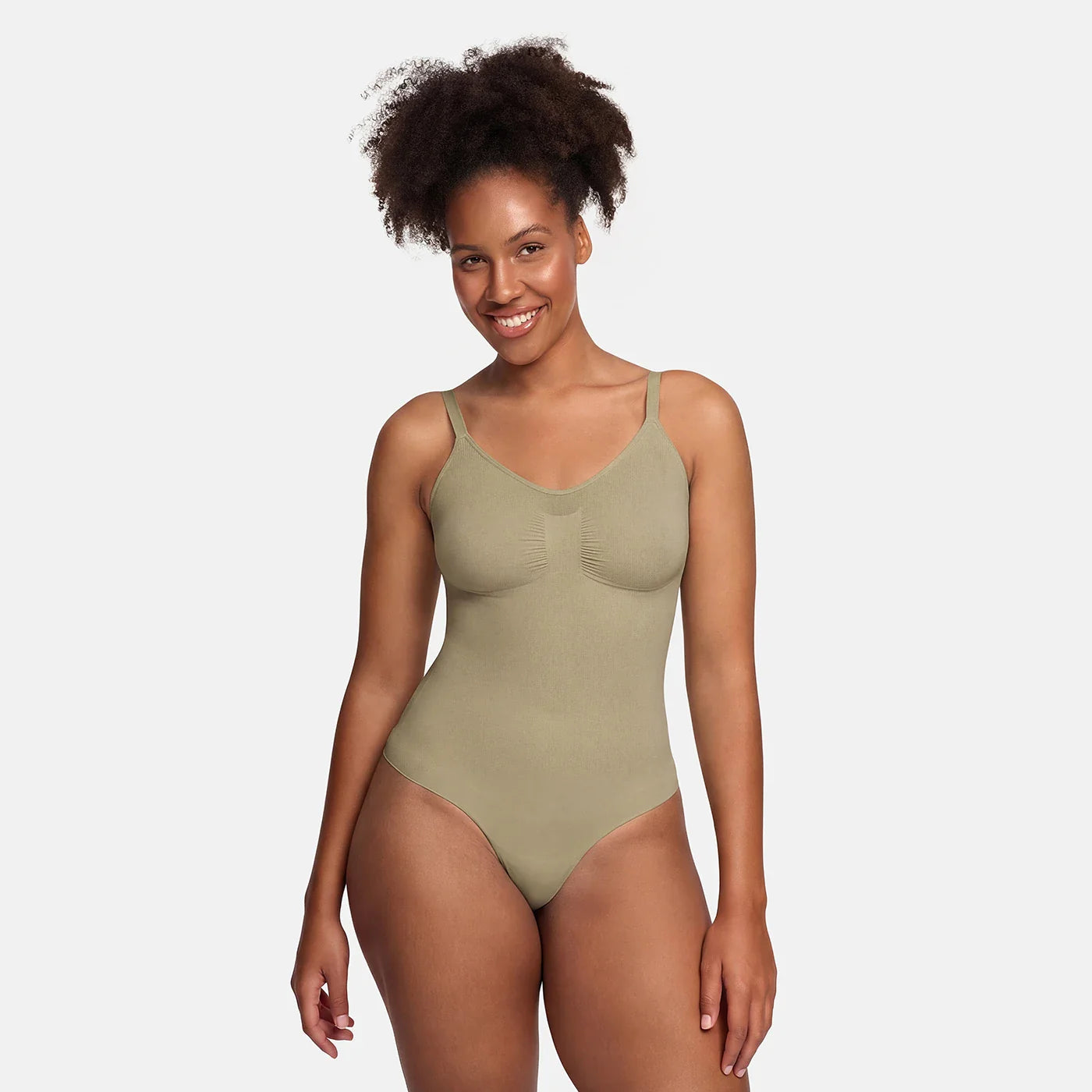 Bodysuit sculpting shapewear with briefs