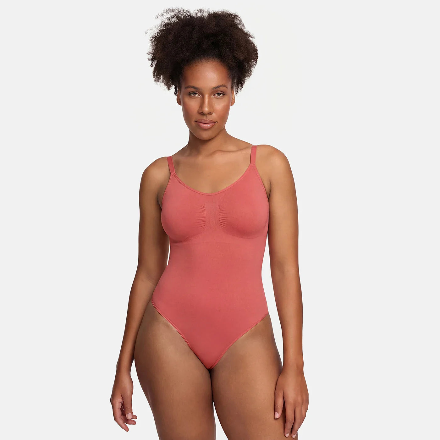Bodysuit sculpting shapewear with string