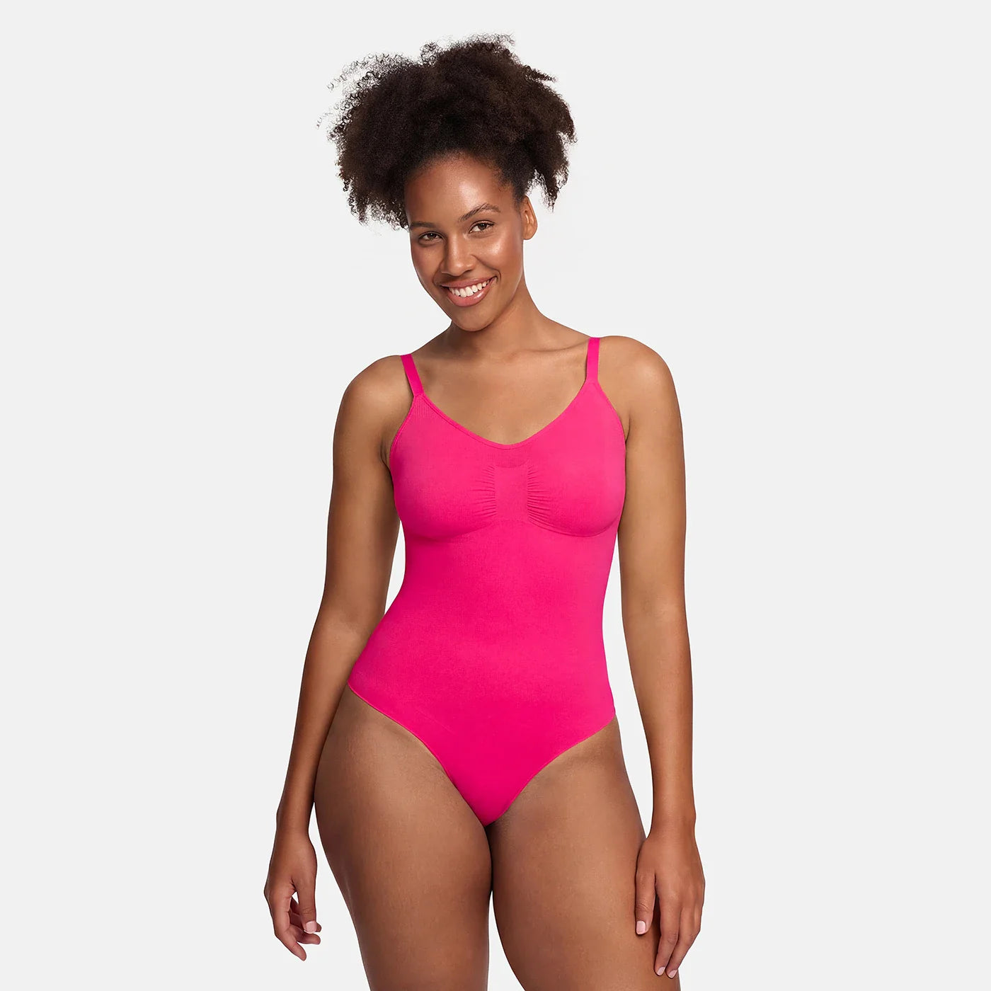 Bodysuit sculpting shapewear with string