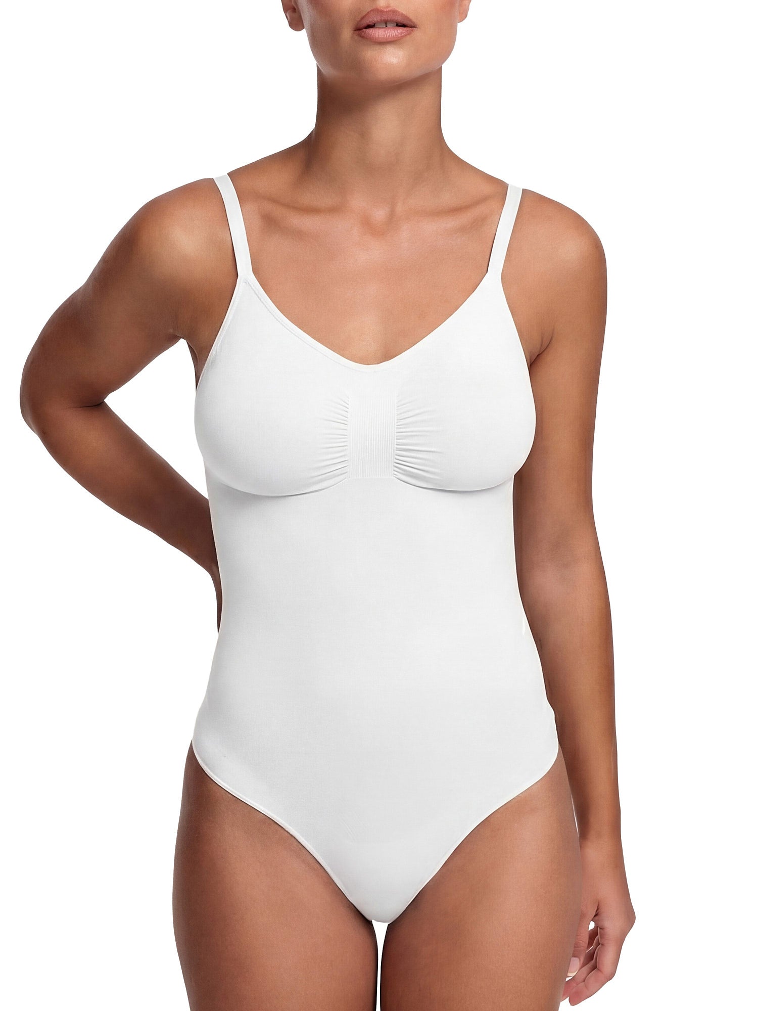 Bodysuit sculpting shapewear with briefs