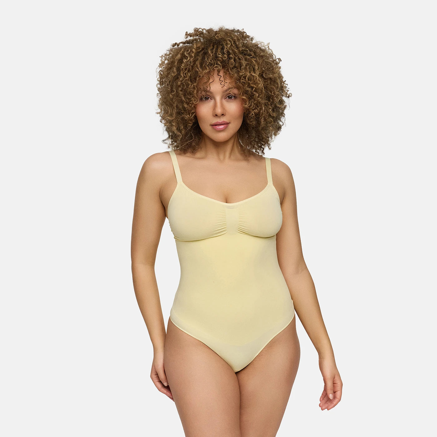Bodysuit sculpting shapewear with thong