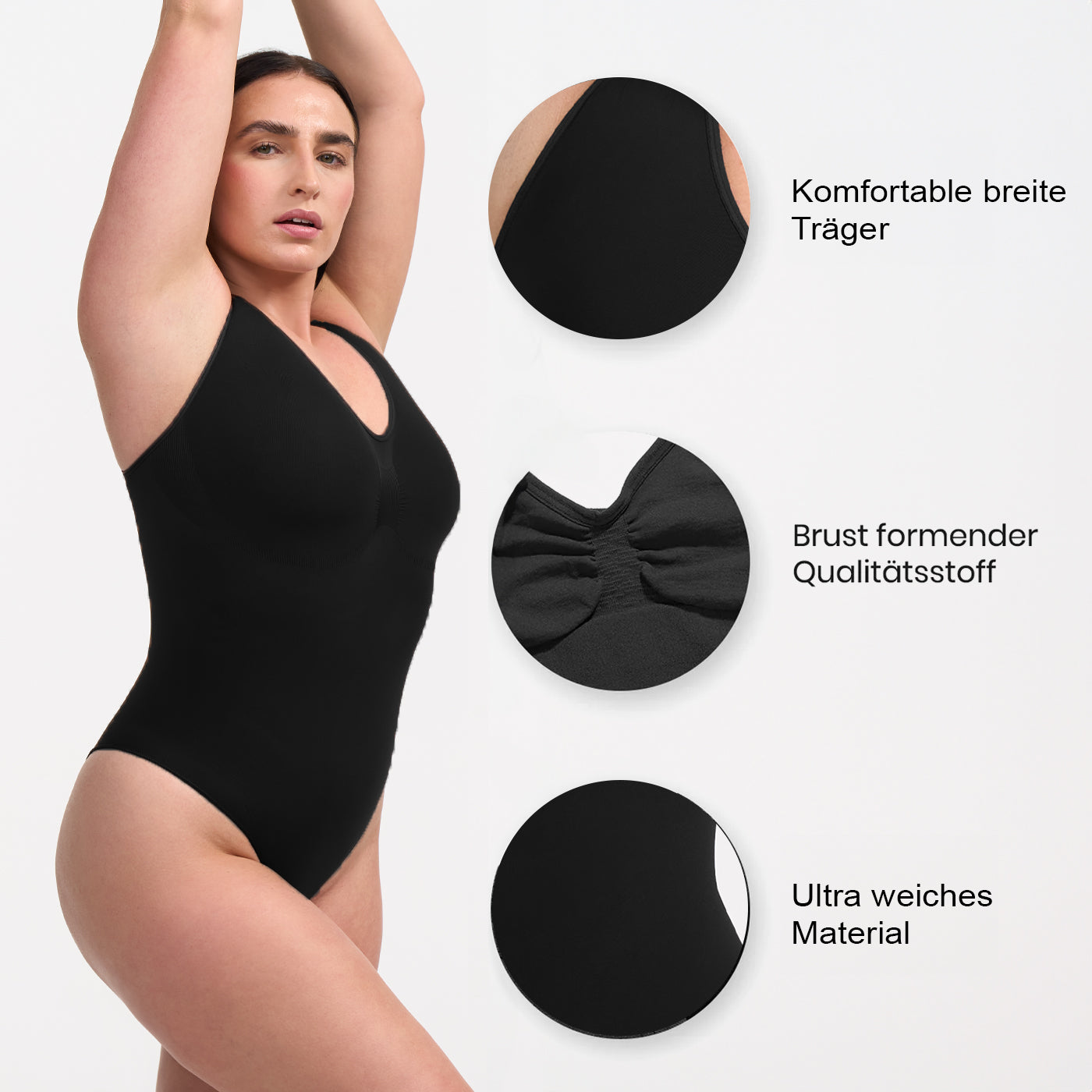 Das Model ist 1,73m groß und trägt Größe L.