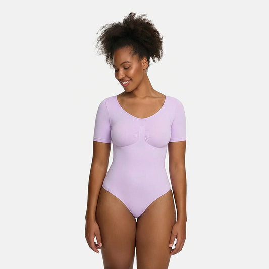 T-Shirt Bodysuit Sculpting Shapewear with Briefs