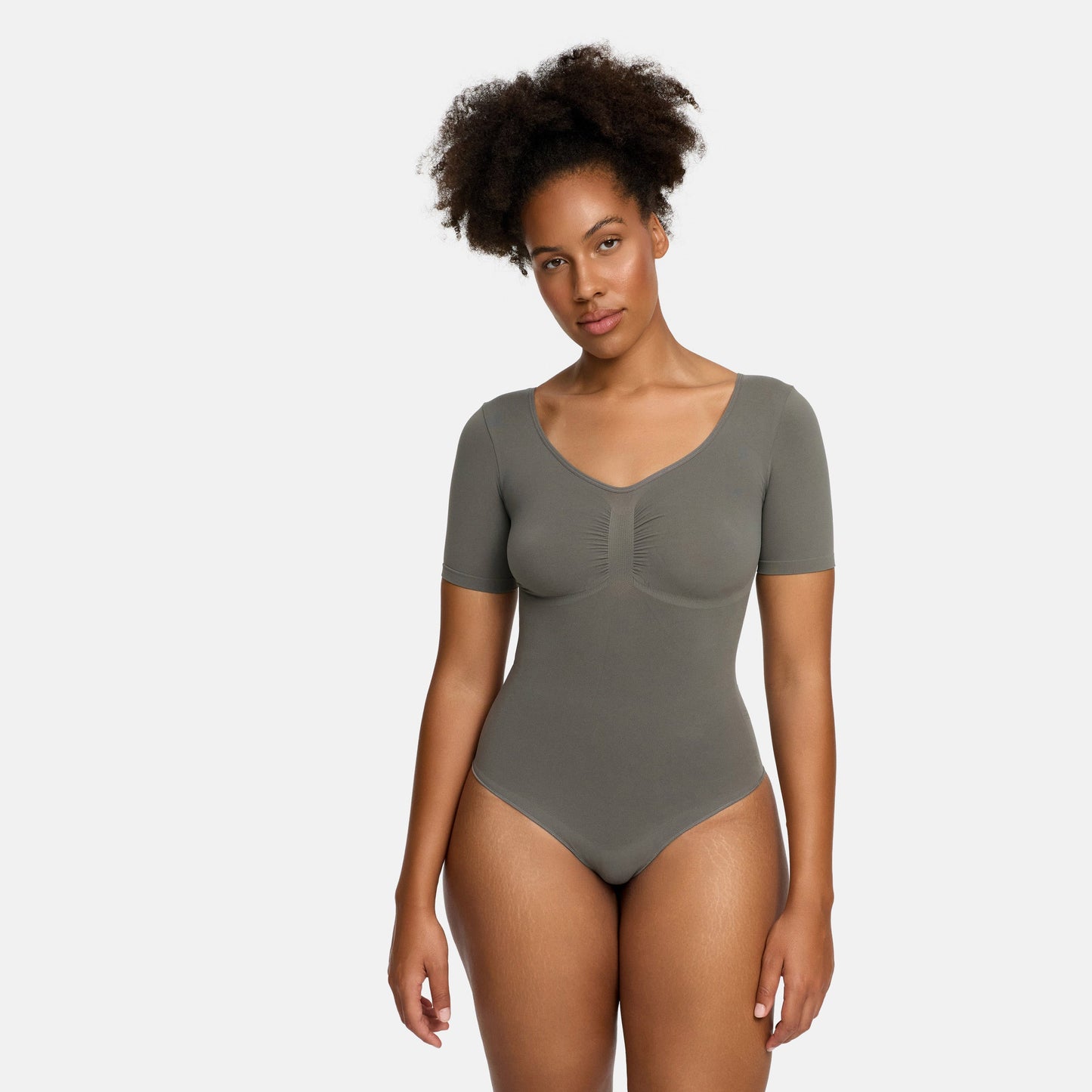 T-Shirt Bodysuit Sculpting Shapewear mit String