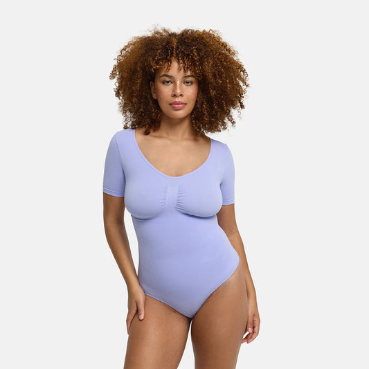 T-Shirt Bodysuit Sculpting Shapewear mit String