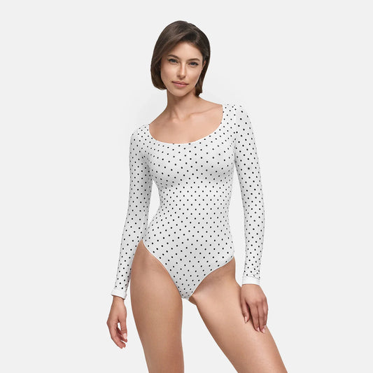 Sculpting Shapewear Long Sleeve Bodysuit with Briefs