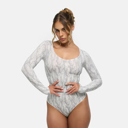 Body sculptant gainant à manches longues avec string