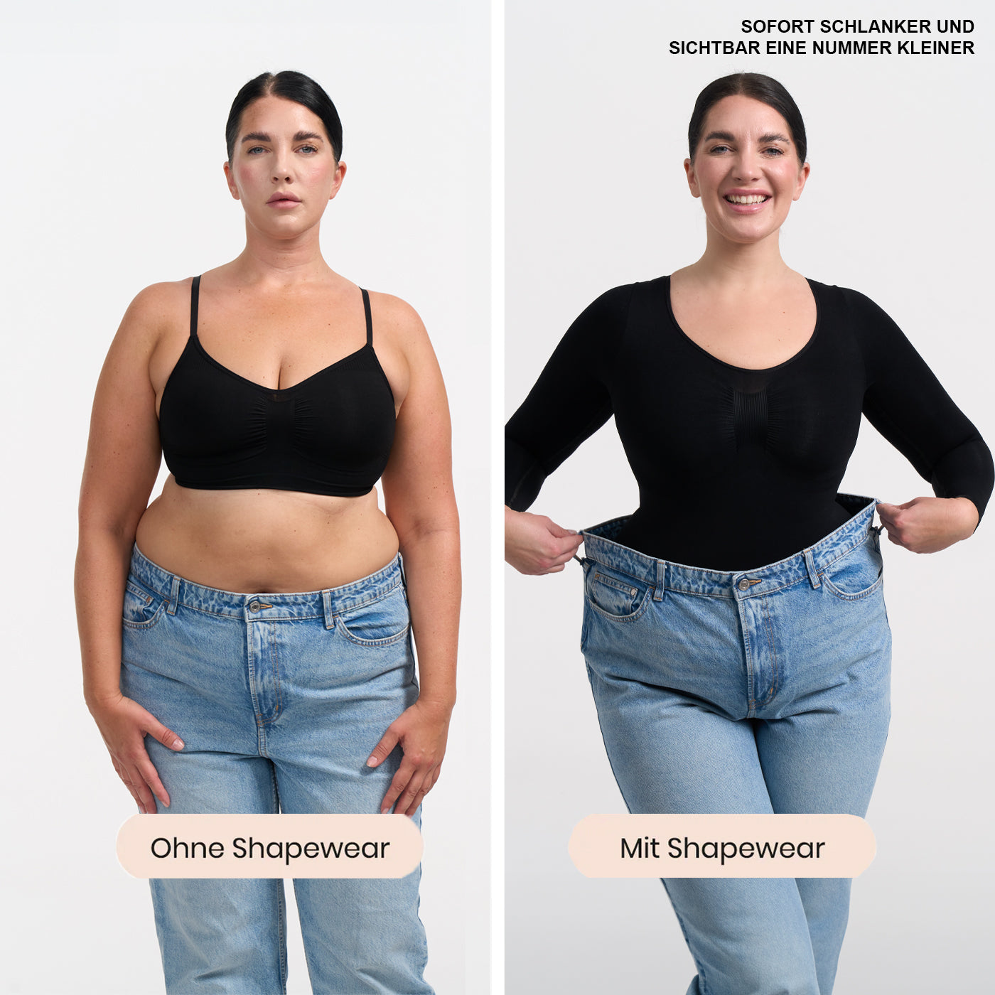 Das Model ist 1,77m groß und trägt Größe 2XL