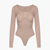 Bodysuit Sculpting Shapewear Longsleeve mit String