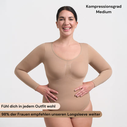 Das Model ist 1,77m groß und trägt Größe 2XL