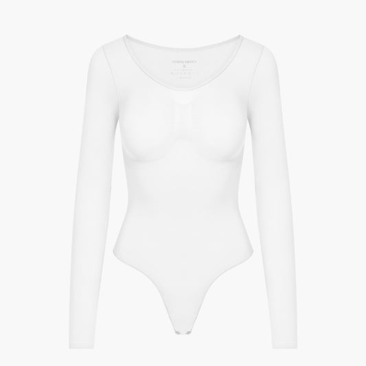Bodysuit Sculpting Shapewear Longsleeve mit String