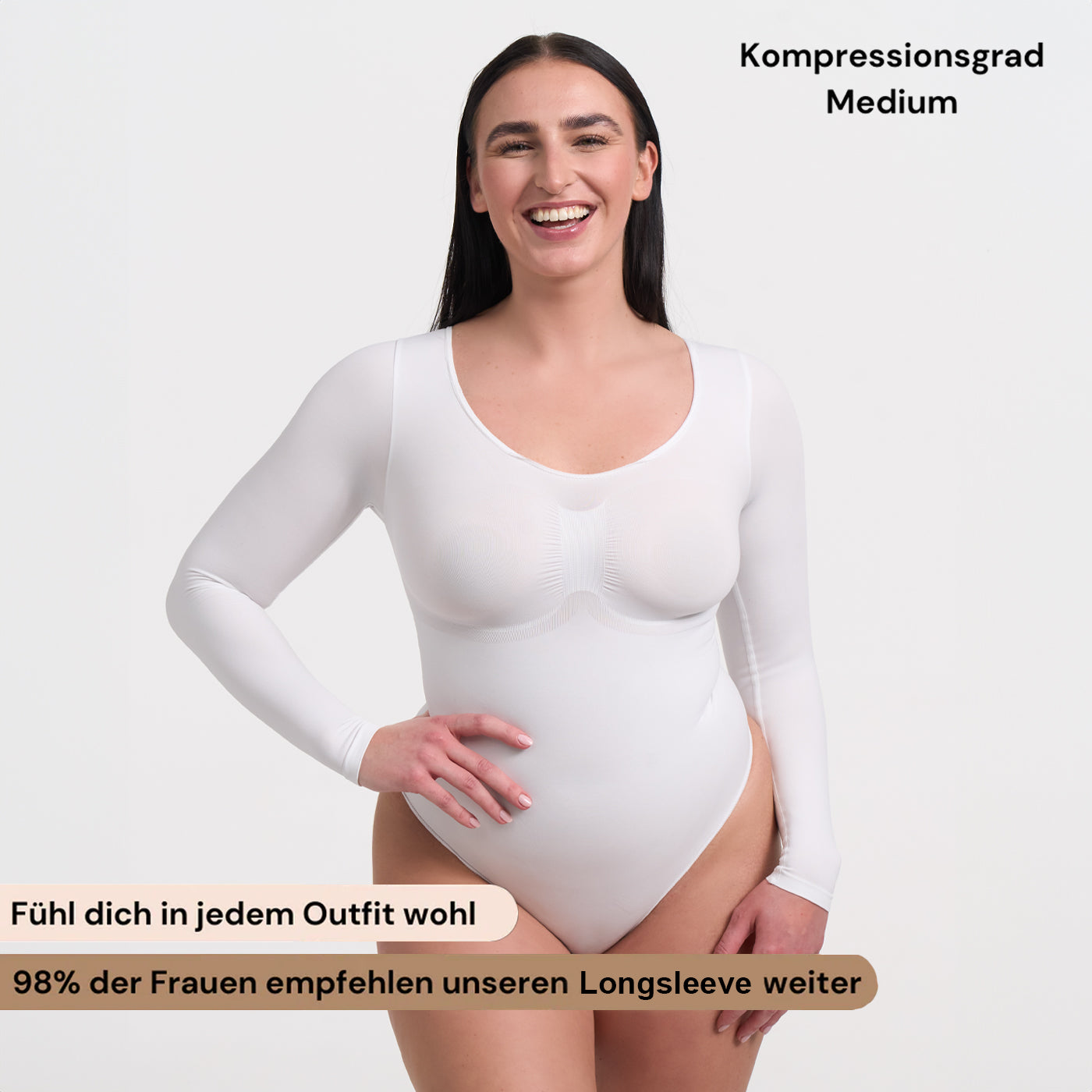 Das Model ist 1,73m groß und trägt Größe L.