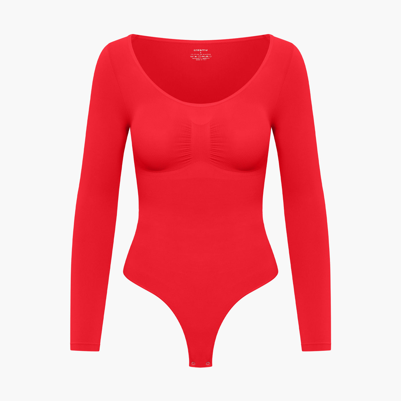 Sculpting Shapewear Long Sleeve Thong Bodysuit