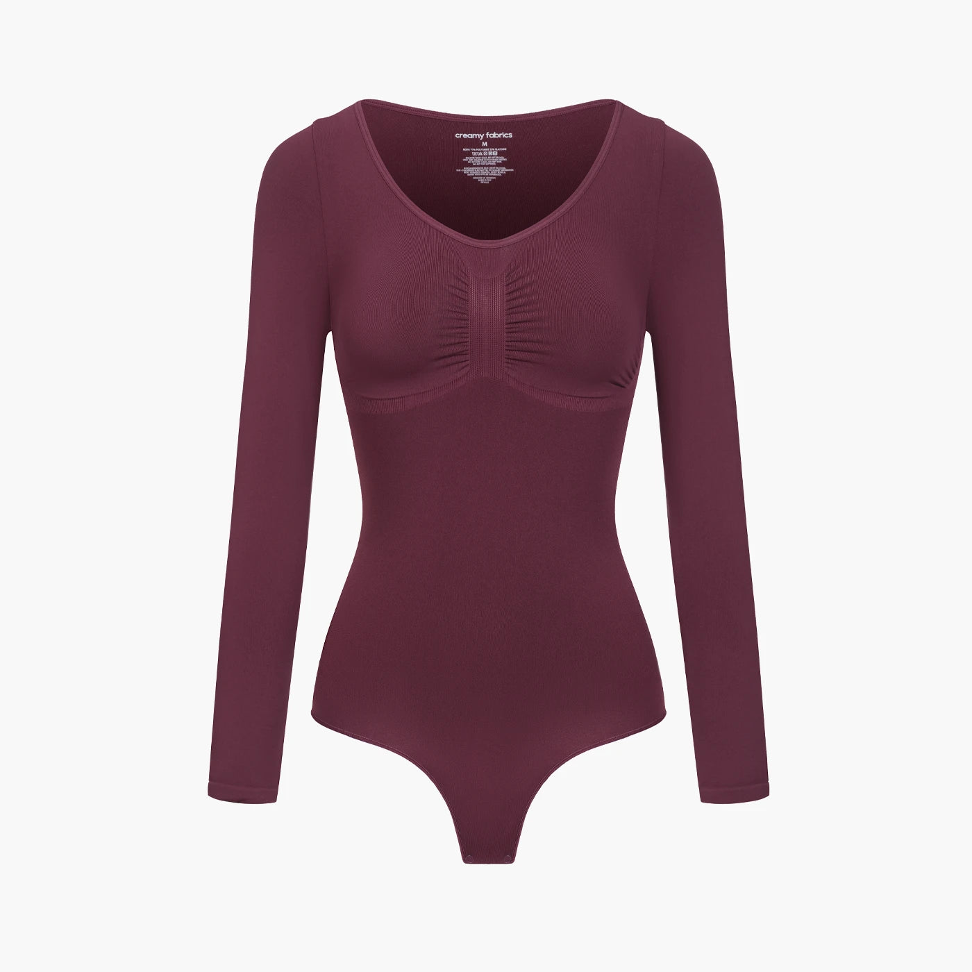 Sculpting Shapewear Long Sleeve Thong Bodysuit