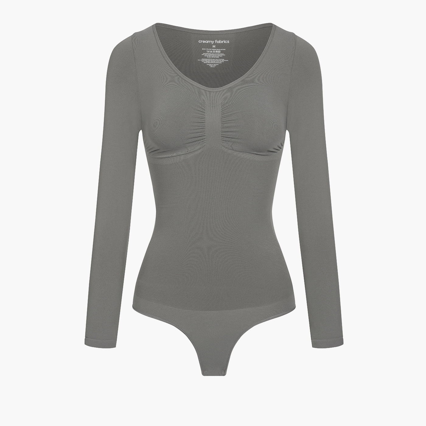 Sculpting Shapewear Long Sleeve Thong Bodysuit