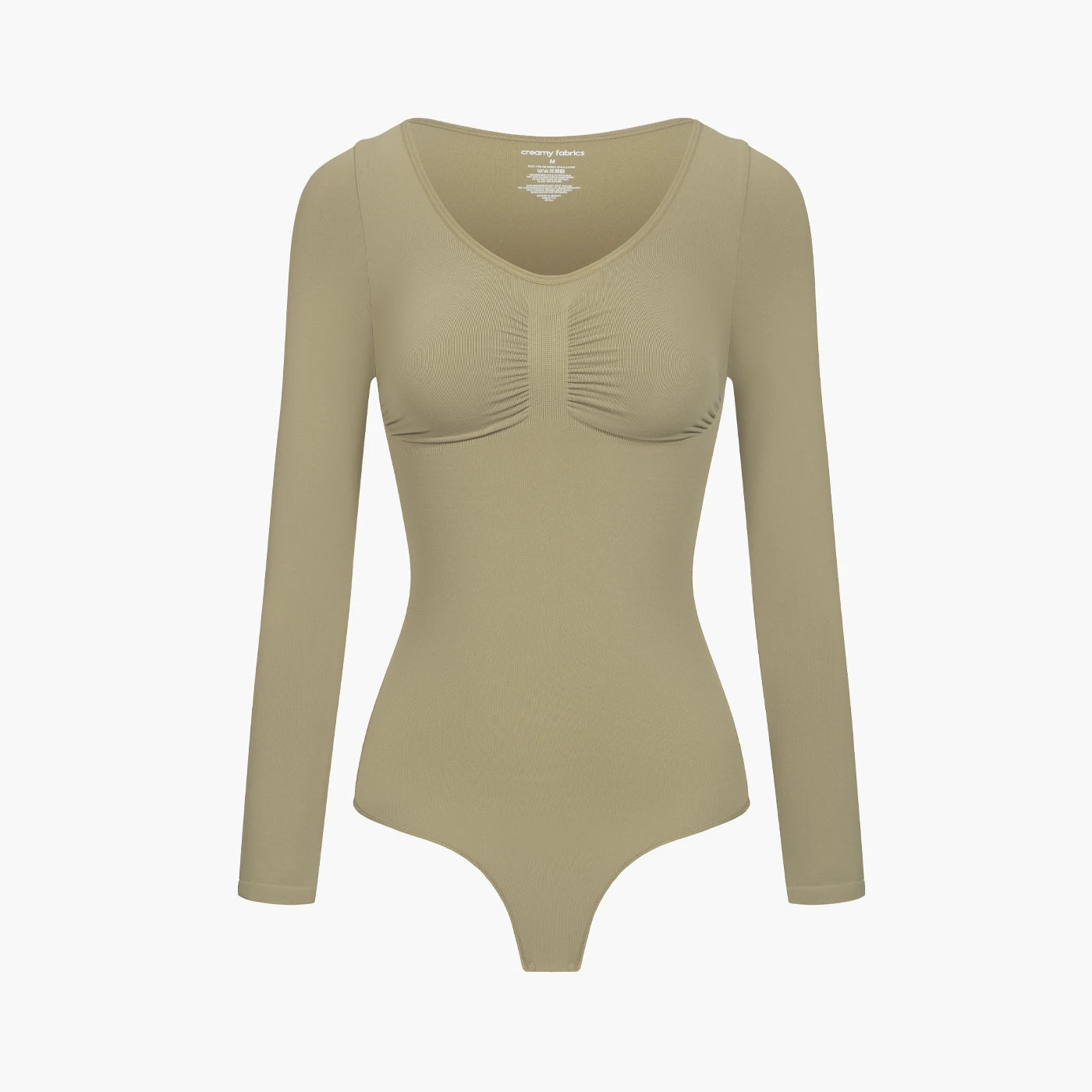 Sculpting Shapewear Long Sleeve Thong Bodysuit