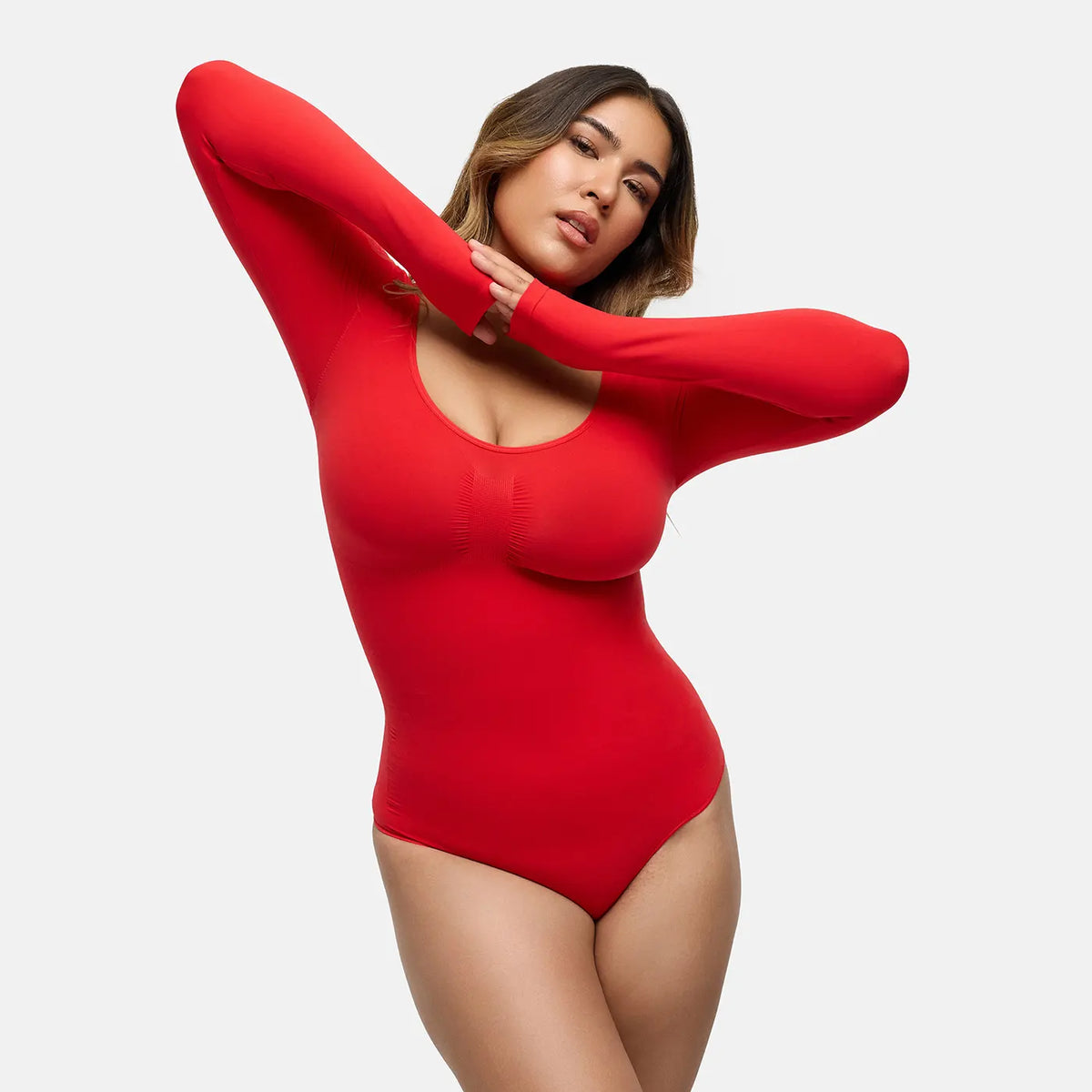 Bodysuit Sculpting Shapewear Longsleeve mit String - 4 for 2