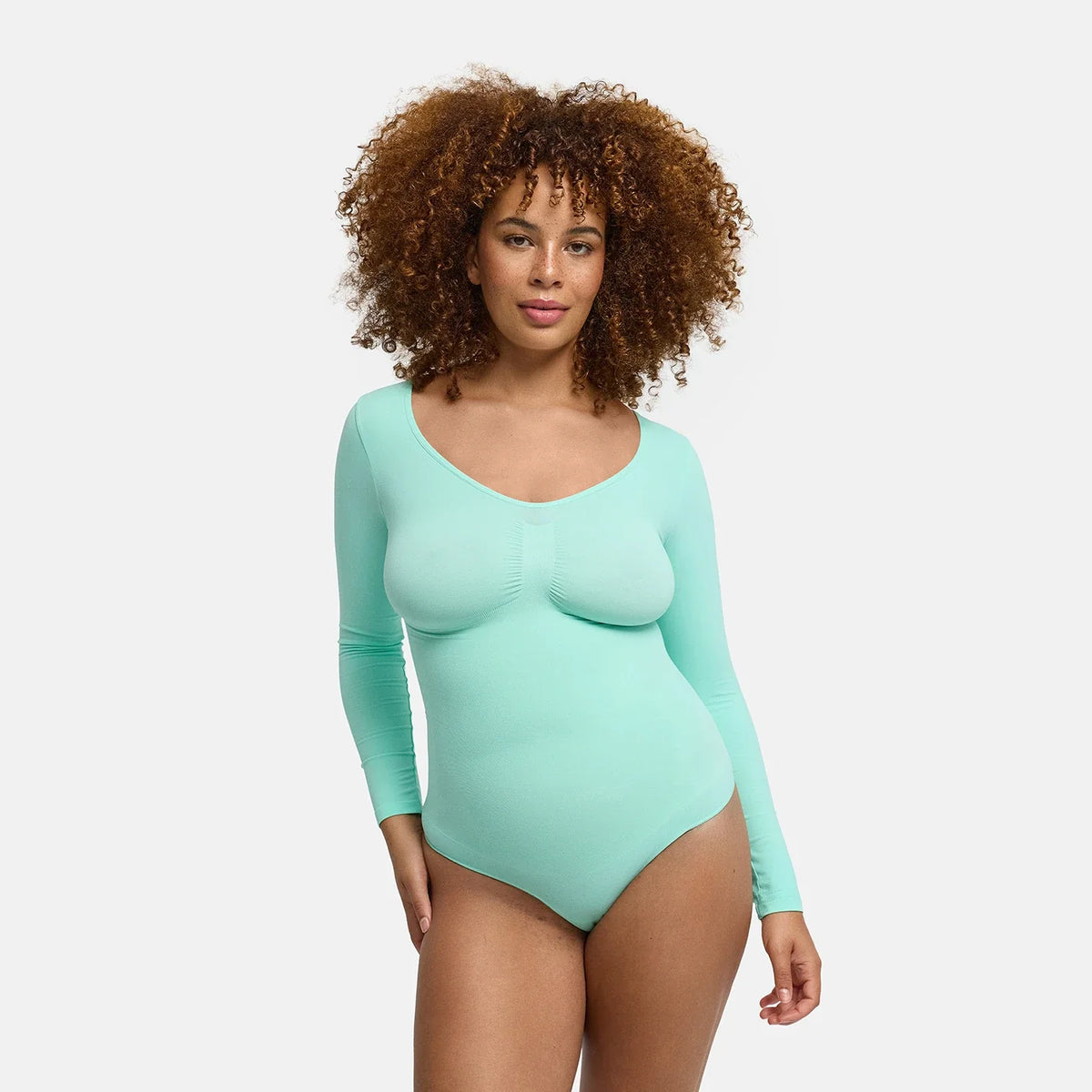 Bodysuit Sculpting Shapewear Longsleeve mit String - 4 for 2