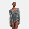 Bodysuit Sculpting Shapewear Longsleeve met string